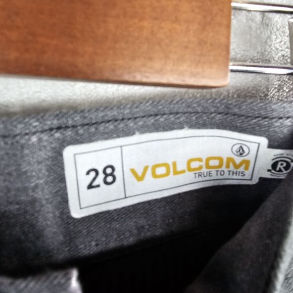 Volcom Shorts Mens Size 28 Gray Skateboard Stretch Chino Casual‎ New - Picture 3 of 10